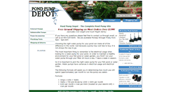 Desktop Screenshot of pondpumpdepot.com